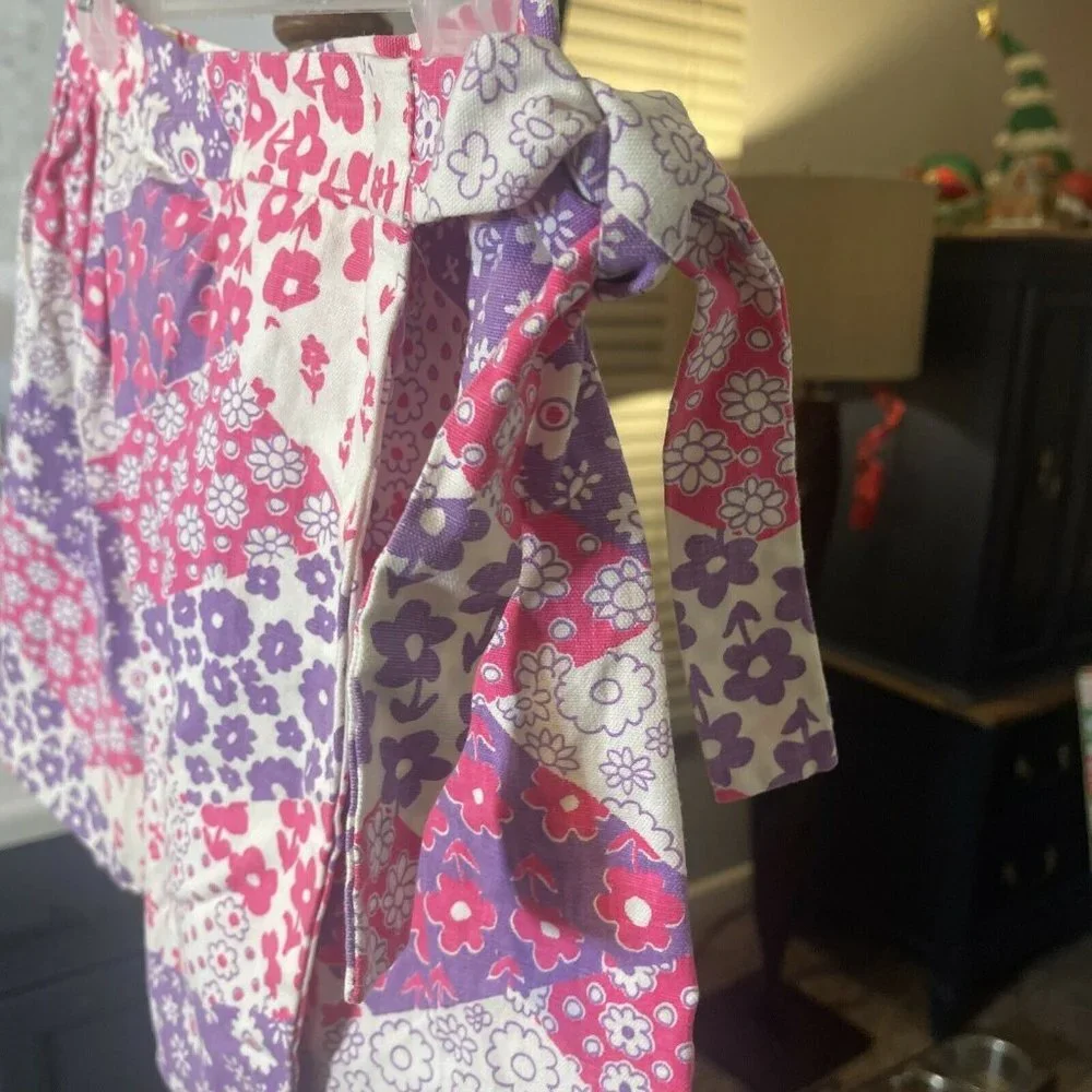 Vintage‎ Kids wrap Skirt with Tie Waist